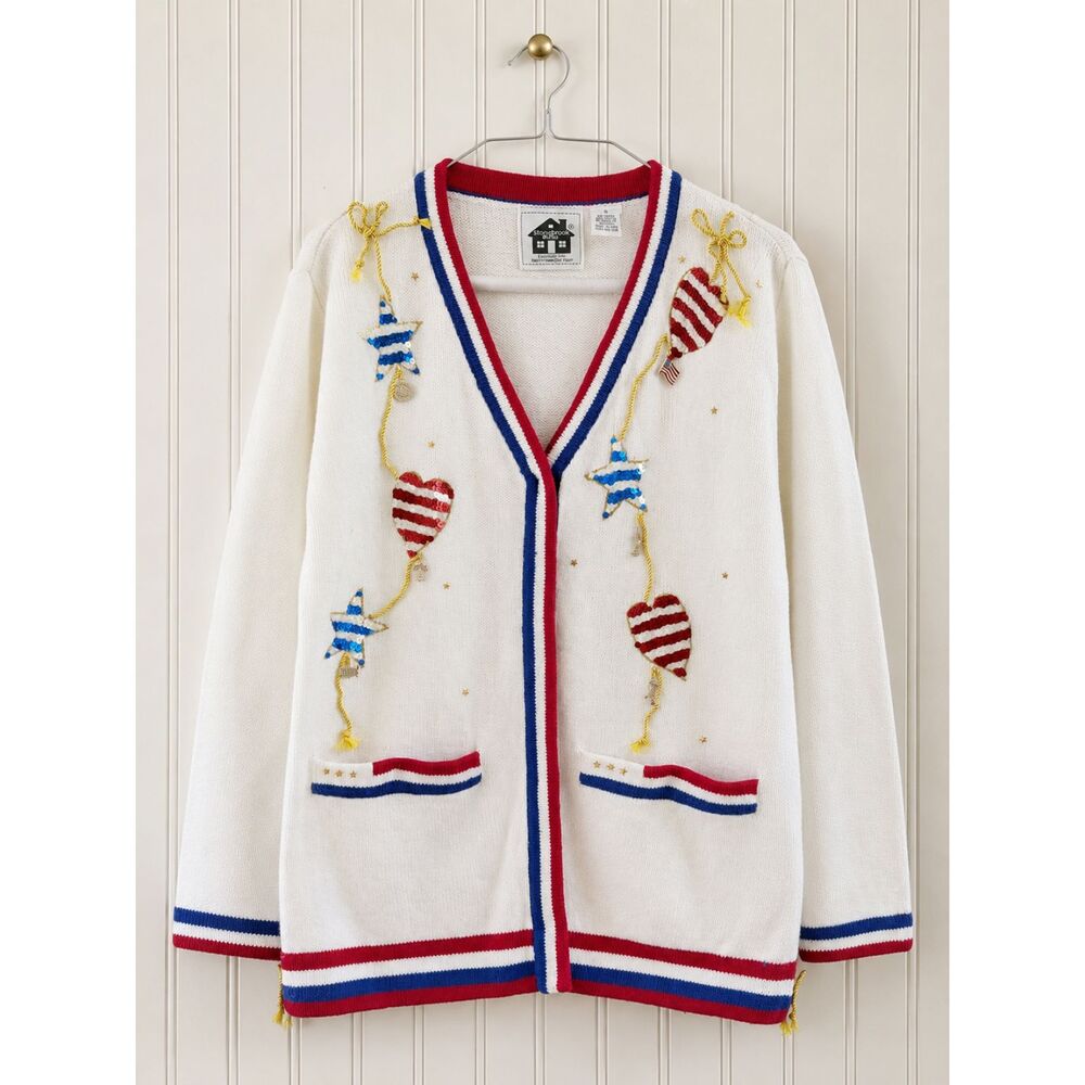 🇺🇸 Vintage Americana Cardigan Sweater 🇺🇸 I Size Small